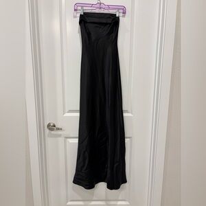 Altar'd State Elegant Black Strapless Dress